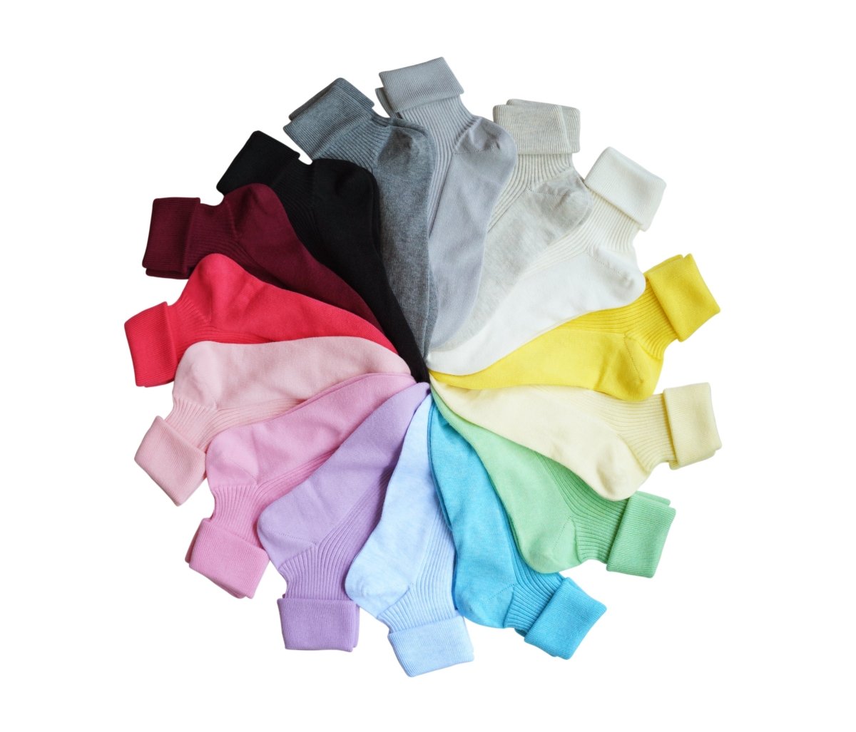tittimitti® 100% Organic Combed Cotton Luxury Women's Socks 3 - Pack. Made in Italy. - TLW Shoes