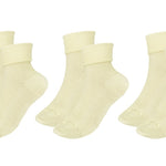 tittimitti® 100% Organic Combed Cotton Luxury Women's Socks 3 - Pack. Made in Italy. - TLW Shoes