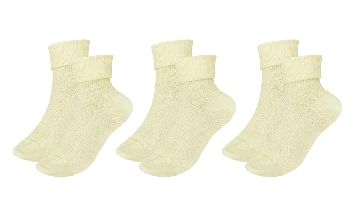 tittimitti® 100% Organic Combed Cotton Luxury Women's Socks 3 - Pack. Made in Italy. - TLW Shoes