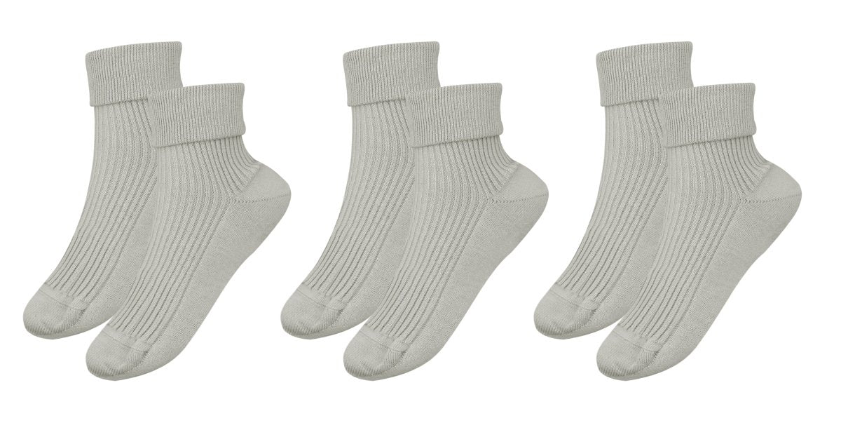 tittimitti® 100% Organic Combed Cotton Luxury Women's Socks 3 - Pack. Made in Italy. - TLW Shoes
