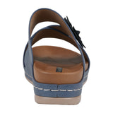 Women's Nessie Blue Flower Comfort Sandals - TLW Shoes