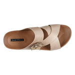 Women's Nessie Gold Flower Comfort Sandals - TLW Shoes