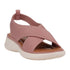 Women's Nixie Blush Stretch Lycra Wedge Sandals - TLW Shoes