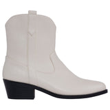 Women's Qakley Off White Bootie - TLW Shoes