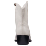 Women's Qakley Off White Bootie - TLW Shoes