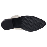 Women's Qakley Off White Bootie - TLW Shoes