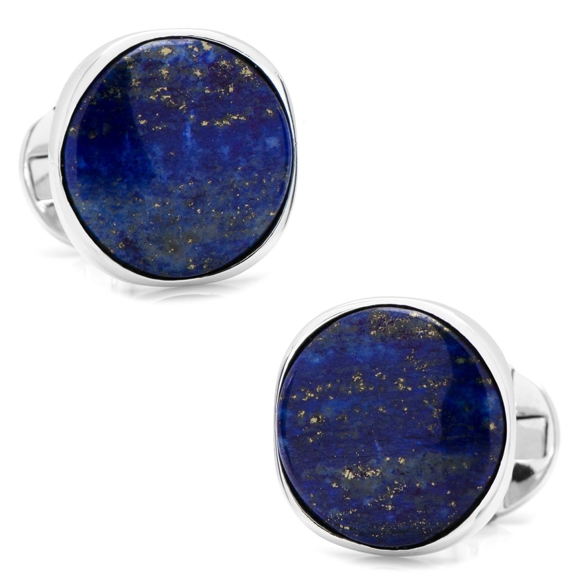 Sterling Silver Classic Formal Lapis Cufflinks - TLW Shoes