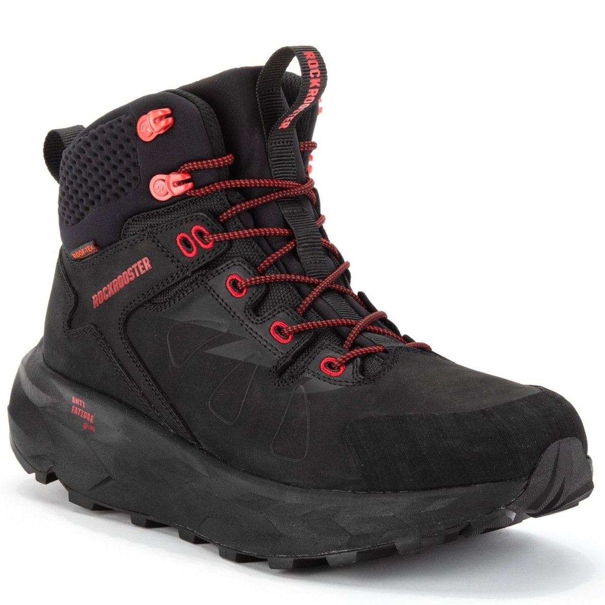 ROCKROOSTER Farmington Black 6 Inch Waterproof Hiking Boots with VIBRAM® Outsole OC21034 - TLW Shoes