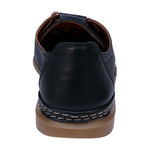 Oscar Black Hidden Lace Perforated Leather Sneakers - TLW Shoes
