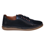 Oscar Black Hidden Lace Perforated Leather Sneakers - TLW Shoes