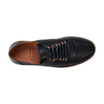 Oscar Black Hidden Lace Perforated Leather Sneakers - TLW Shoes