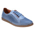 Oscar Blue Hidden Lace Perforated Leather Sneakers - TLW Shoes