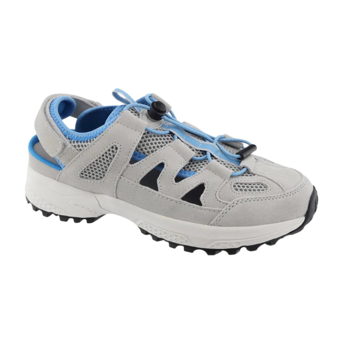 Apex P2143W Women's Closed Toe Sandal In Grey/Blue - TLW Shoes