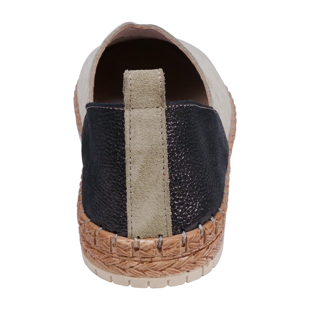 Paisley Tan Two Tone Suede Slip on Flats - TLW Shoes