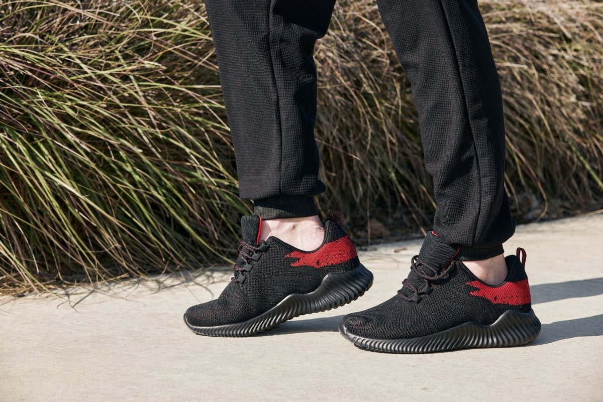 CALTO - Q215 - 2.8 Inches Taller (Black/Red) - Ultra Lightweight - TLW Shoes