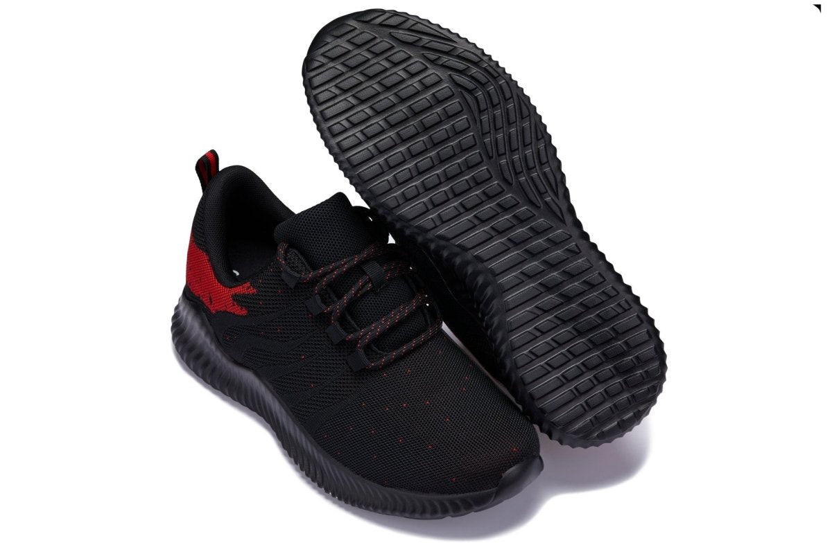 CALTO - Q215 - 2.8 Inches Taller (Black/Red) - Ultra Lightweight - TLW Shoes