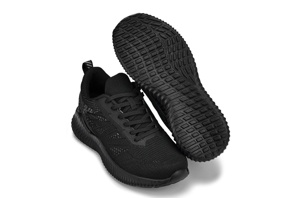 CALTO - Q220 - 2.6 Inches Taller (Noir/Cement) - Lightweight Sporty Sneakers - TLW Shoes