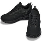 CALTO - Q220 - 2.6 Inches Taller (Noir/Cement) - Lightweight Sporty Sneakers - TLW Shoes
