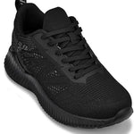 CALTO - Q220 - 2.6 Inches Taller (Noir/Cement) - Lightweight Sporty Sneakers - TLW Shoes