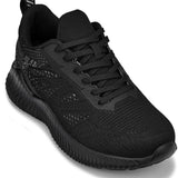 CALTO - Q220 - 2.6 Inches Taller (Noir/Cement) - Lightweight Sporty Sneakers - TLW Shoes