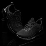 CALTO - Q220 - 2.6 Inches Taller (Noir/Cement) - Lightweight Sporty Sneakers - TLW Shoes