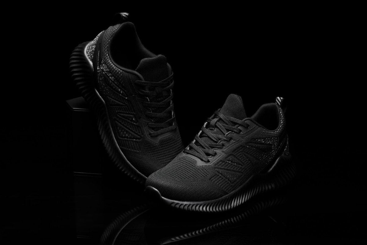 CALTO - Q220 - 2.6 Inches Taller (Noir/Cement) - Lightweight Sporty Sneakers - TLW Shoes