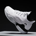 CALTO - Q394 - 3 Inches Taller (White/Black) - Basketball High - Top Sneakers - TLW Shoes
