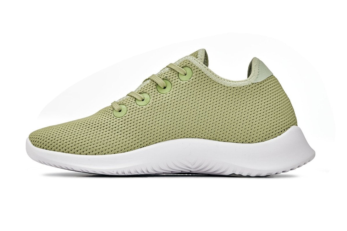 CALTO - Q405 - 2.4 Inches Taller (Pale Lime) - Ultra Lightweight Knitted Sneakers - TLW Shoes