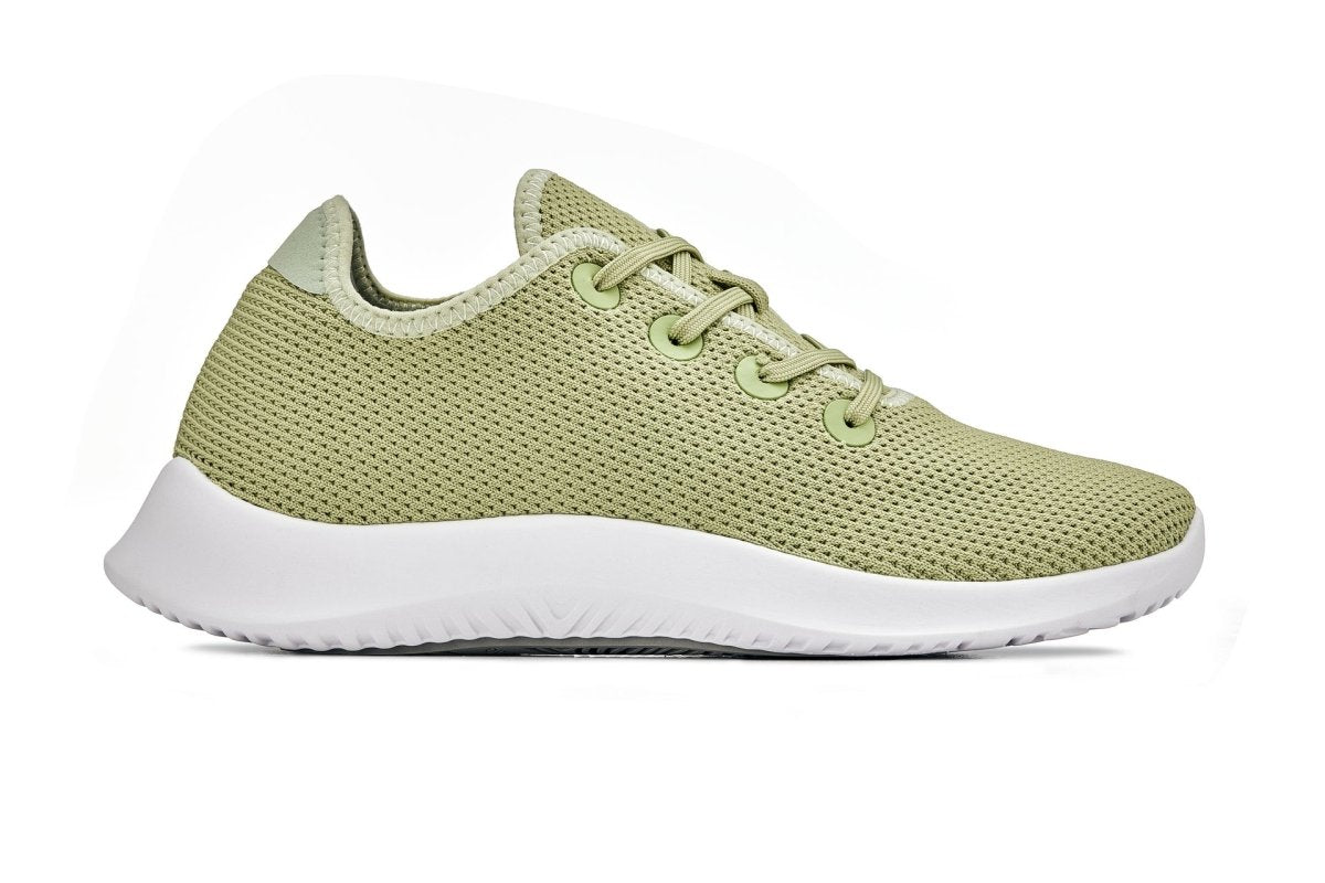 CALTO - Q405 - 2.4 Inches Taller (Pale Lime) - Ultra Lightweight Knitted Sneakers - TLW Shoes