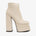The Latino Cream Leather High Heel Women Boot Final Sale! - TLW Shoes