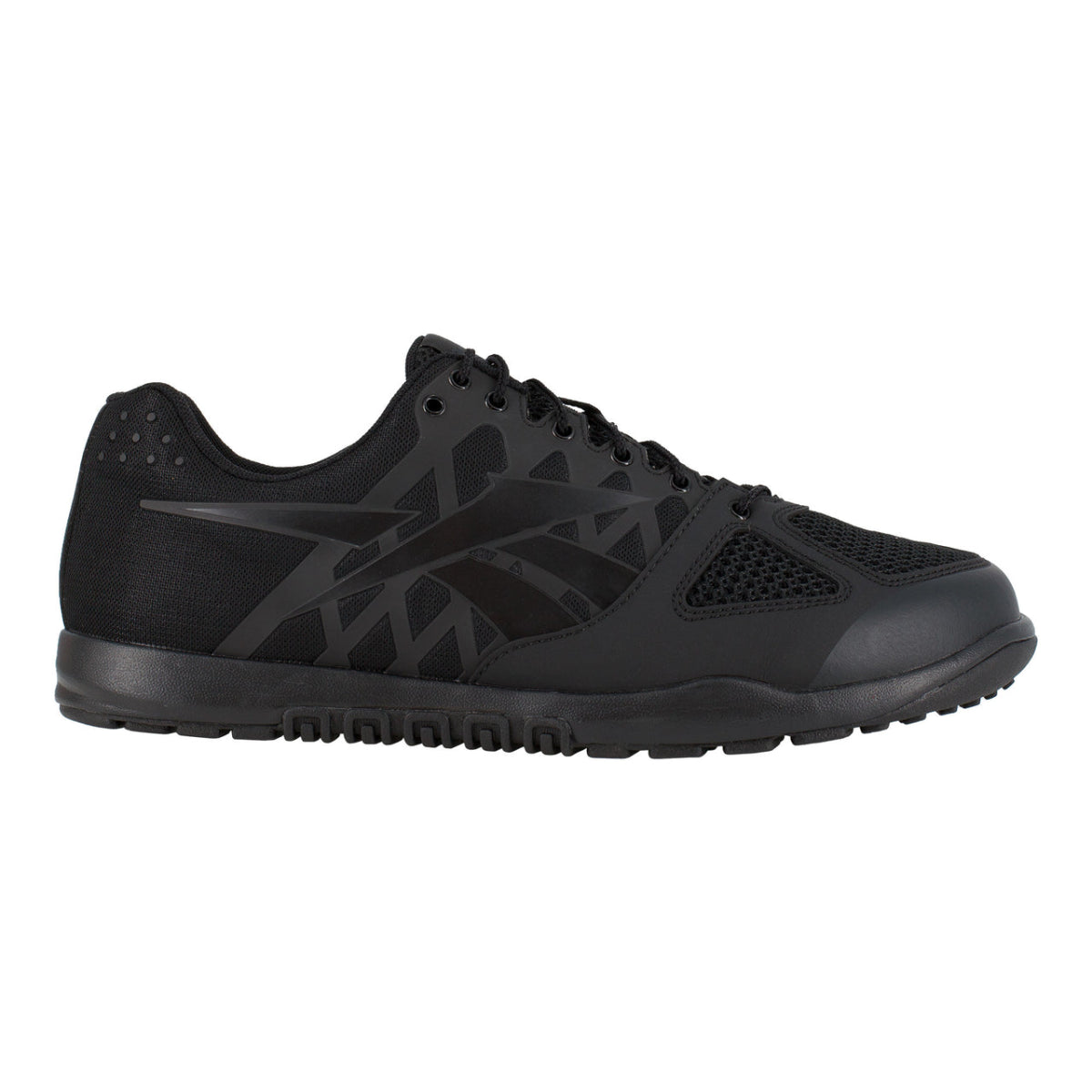 Reebok Work Nano Tactical RB7100 Men's Tactical Trainer in Black - TLW Shoes