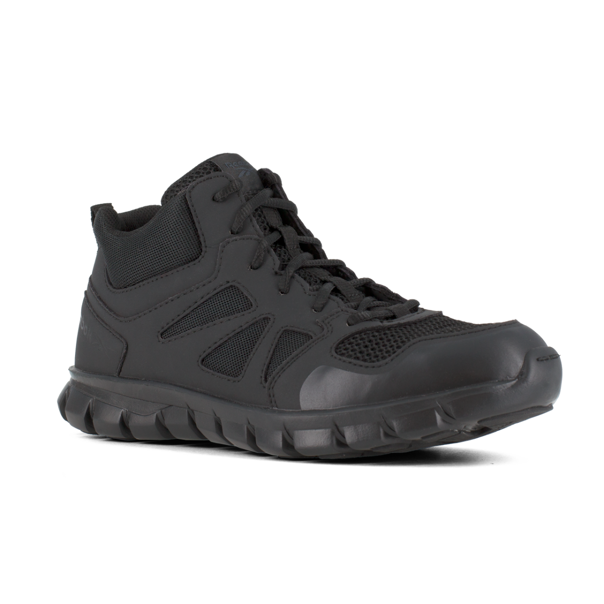 Reebok Work Sublite Cushion Tactical RB805 Women's Tactical Mid - Cut in Black - TLW Shoes