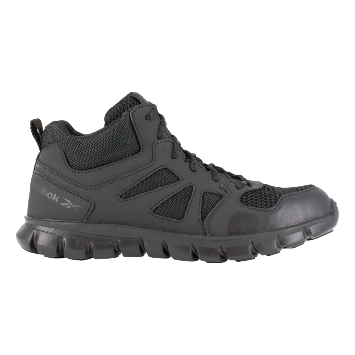 Reebok Work Sublite Cushion Tactical RB805 Women's Tactical Mid - Cut in Black - TLW Shoes