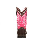 Durango Lady Rebel Women's Benefiting Stefanie Spielman Western Boots Rd3557 In Dark Brown And Pink - TLW Shoes