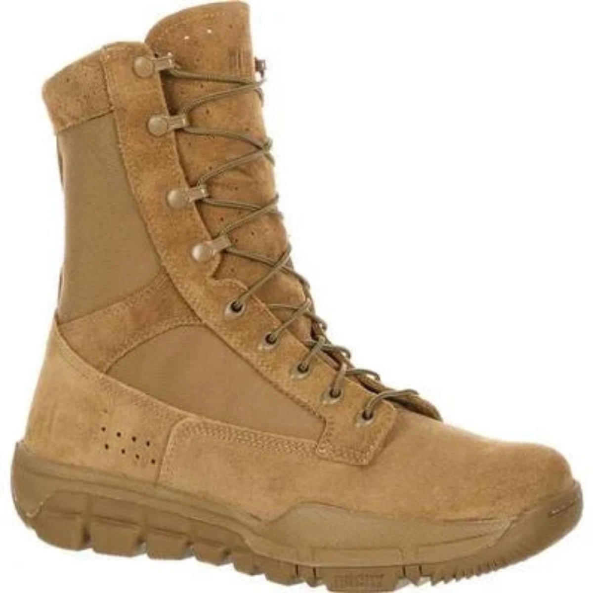 Rocky C6 Men's Commercial Military Boots Rkc042 In Brown - TLW Shoes