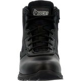 Rocky Cadet 6" Men's Side Zip Public Service Boots Rkd0104 In Black - TLW Shoes