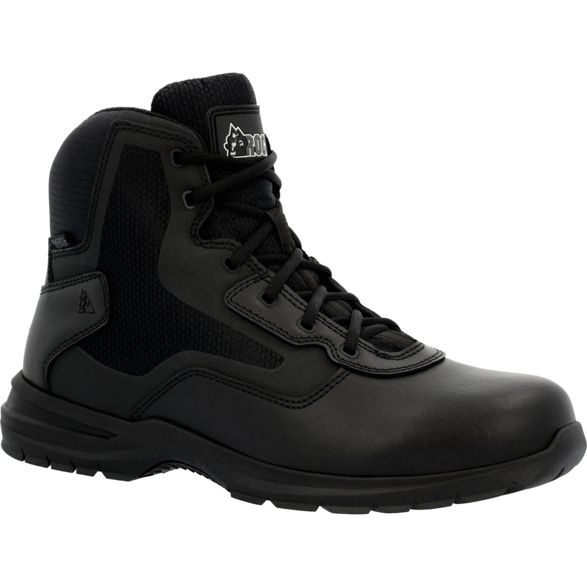 Rocky Cadet 6" Men's Side Zip Public Service Boots Rkd0104 In Black - TLW Shoes