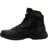 Rocky Cadet 6" Men's Side Zip Public Service Boots Rkd0104 In Black - TLW Shoes