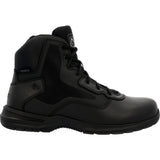 Rocky Cadet 6" Men's Side Zip Public Service Boots Rkd0104 In Black - TLW Shoes