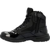 Rocky Cadet 6" Men's Side Zip Public Service Boots Rkd0105 In Black - TLW Shoes