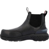 Rocky Station Slip - on Men's Composite Toe Boots Rkd0114 In Black - TLW Shoes