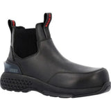 Rocky Station Slip - on Men's Composite Toe Boots Rkd0114 In Black - TLW Shoes