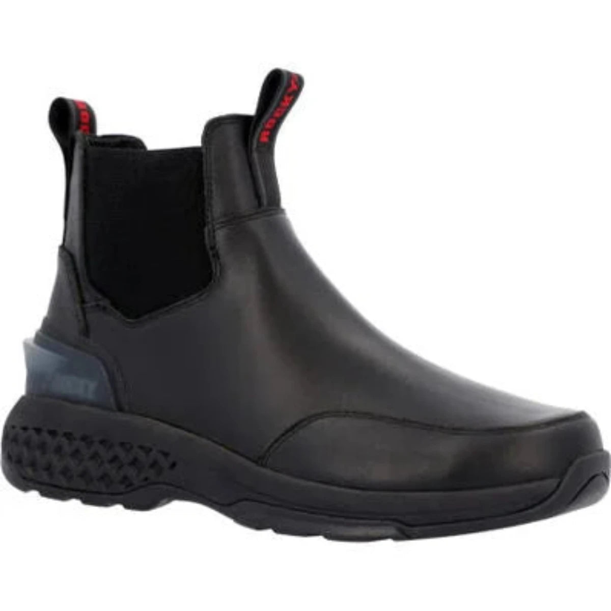 Rocky Station Slip - on Men's Soft Toe Boots Rkd0115 In Black - TLW Shoes