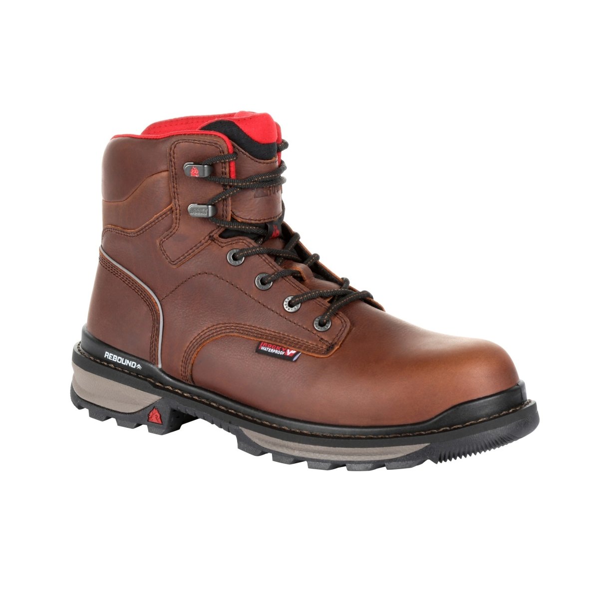 Rocky Rams Horn Men's Waterproof Work Boots Rkk0259 In Brown - TLW Shoes