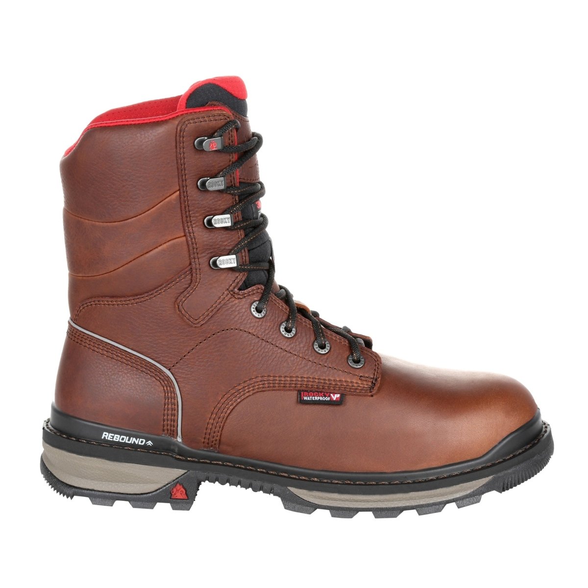 Rocky Rams Horn Men's Composite Toe Waterproof 800G Insulated Work Boots Rkk0284 In Brown - TLW Shoes