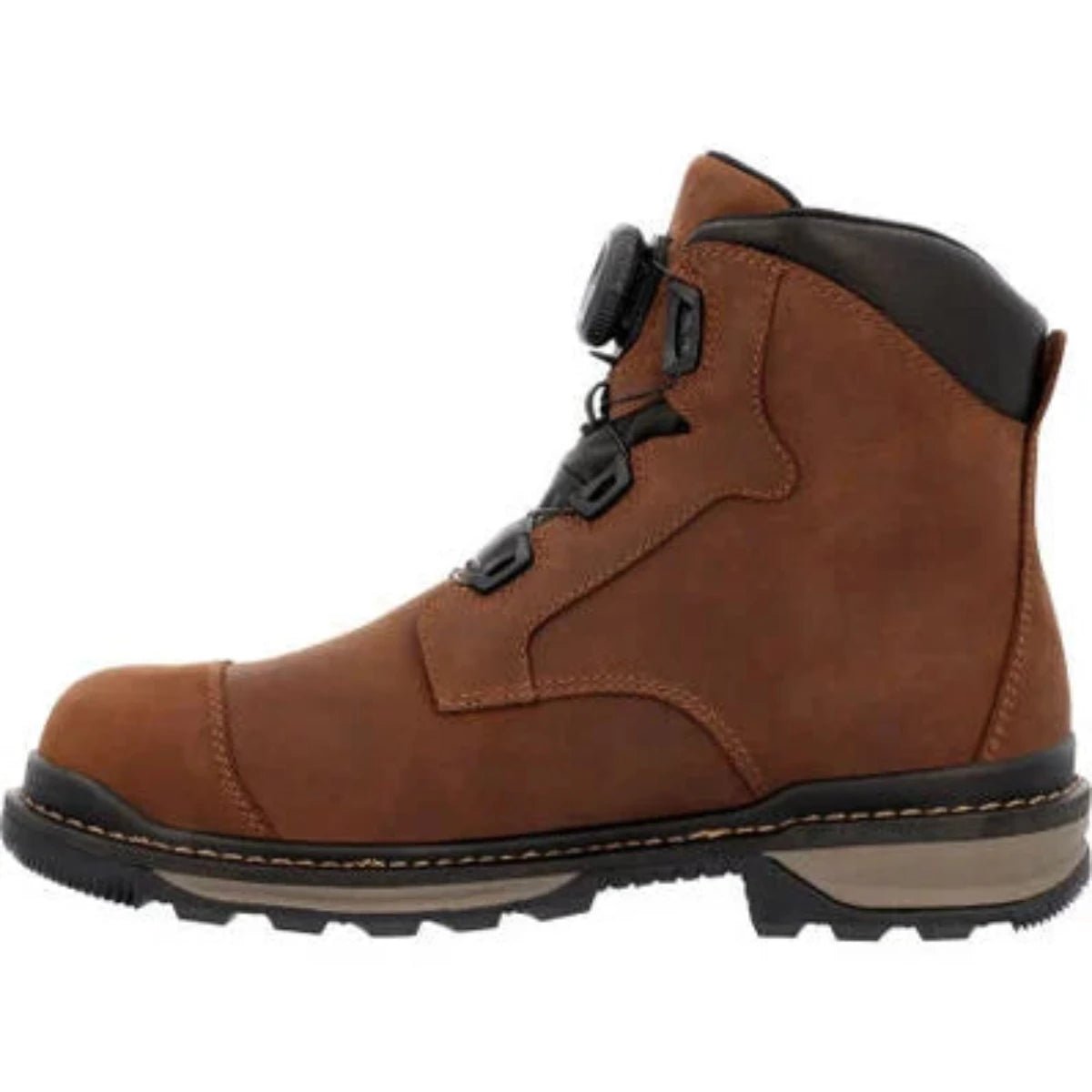 Rocky Rams Horn Men's Composite Toe Waterproof Work Boots Rkk0390 In Brown - TLW Shoes