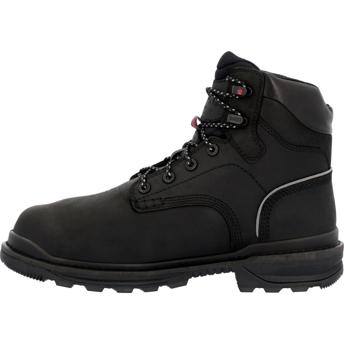 Rocky Rams Horn Men's Composite Toe Internal Met Guard Work Boots Rkk0393 In Black - TLW Shoes