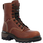 Rocky Rams Horn Logger Men's Composite Toe Waterproof 400G Insulated Work Boots Rkk0396 In Brown - TLW Shoes