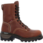 Rocky Rams Horn Logger Men's Composite Toe Waterproof 400G Insulated Work Boots Rkk0396 In Brown - TLW Shoes