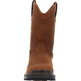 Rocky Rams Horn Men's Waterproof Pull - On Work Boots Rkk0398 In Brown - TLW Shoes